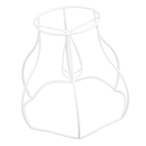 QUMIIRITY Europäischer Lampenschirm Rahmen aus Eisen Dekorativer DIY Tischlampen Halter Vielseitiges Lichtzubehör für Schreibtisch Wohnraumbeleuchtung Installieren Langlebig und Robust von QUMIIRITY