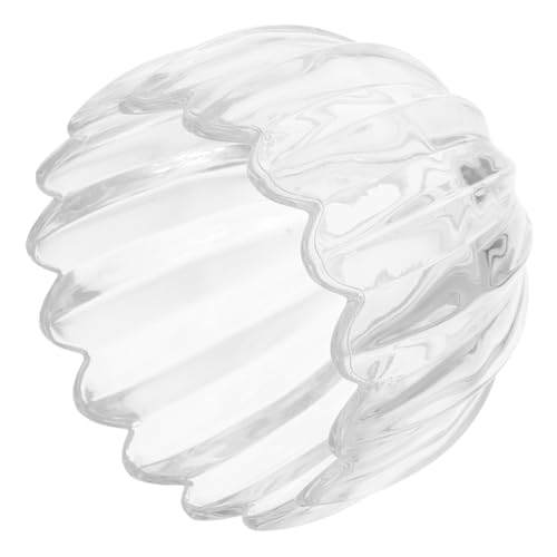 QUMIIRITY Glas Lampenschirm Kleine Kürbisform Transparent Künstlerischer Lampenschirm aus Glas für Decken Tischleuchten Geeignet für Schlafzimmer Arbeitszimmer und Leseleuchte von QUMIIRITY