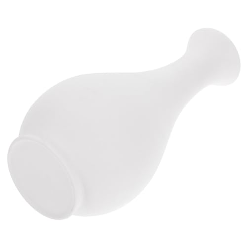 QUMIIRITY Keramikvase Weiß Nordic Stil Hydroponische Blumenvase Schlichtes Design Dekorative Wohnaccessoires Für Trockenblumen Tischdekoration Wohnzimmer von QUMIIRITY