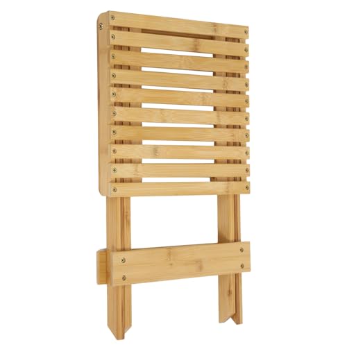 QUMIIRITY Klapphocker Tragbarer Schuhwechselhocker Kleiner Hocker für Bad und Eingangsbereich und Leicht zu Reinigen für Familien mit Kindern von QUMIIRITY