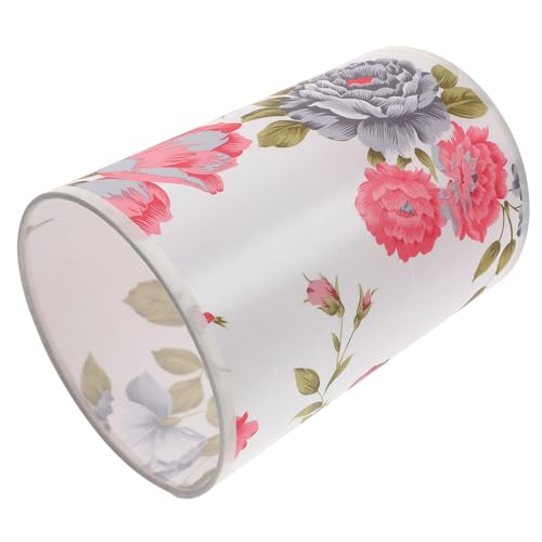 QUMIIRITY Lampenschirm Blumenmuster Tischlampe für Schlafzimmer und Wohnzimmer Stabiler und Dekorativer Lampenschirm für Sanftes Licht und Gemütliche von QUMIIRITY