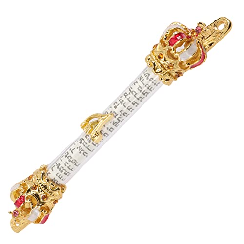 QUMIIRITY Mezuzah Aus Metall Mit Religiösem Design Dekorative Tür Mezuzah Für Zuhause Leicht Zu Installieren Enthält Klare Schriftrolle Für Segen Und Schutz von QUMIIRITY
