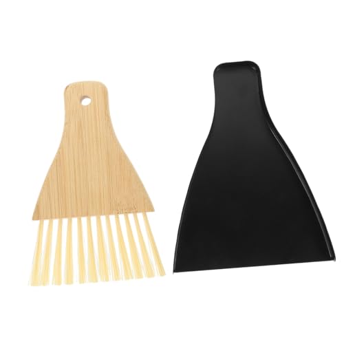 QUMIIRITY Mini-Besen Und Kehrschaufel-Set Für Und Büro Kleines Kehrschaufel Und Handfeger-Set Kleines Bürsten Für Schreibtisch Und Boden von QUMIIRITY