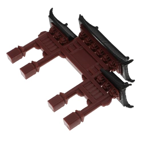 QUMIIRITY Mini-chinesisches Tor Stütze Robustes Altes Gebäudemodell Aus Kunststoff Für Die Dekoration von QUMIIRITY
