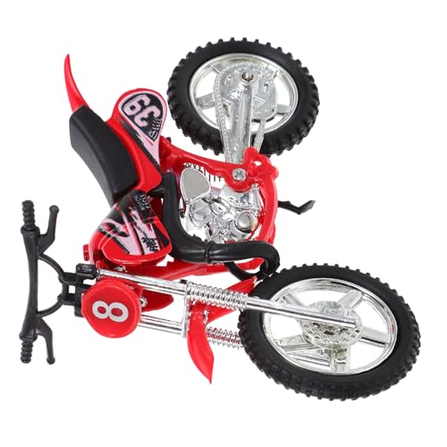QUMIIRITY Motocross-Modell Motorrad -Cross Legierung Modell rot von QUMIIRITY