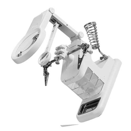 QUMIIRITY Multifunktionale LED lupenstation Facher Vergrößerung Hellem LED licht und Stabilem als Helfer für Löten Reparaturen und Modellbauarbeiten von QUMIIRITY