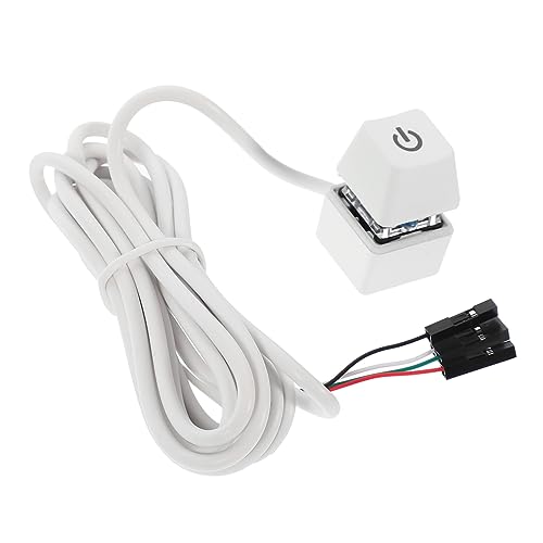 QUMIIRITY PC Computer Extern Externe Power Taste Platte Druckknopf Computer Power Taste Netzteil Netzteile LED Analog Computer Tasten Adapter Ständer Auto Gummi Weiß QUMIIRITY PC Computer Extern Externe Power Taste Platte Druckknopf Computer Power Taste Netzteil Netzteile LED Analog Computer Tasten Adapter Ständer Auto Gummi Weiß von QUMIIRITY