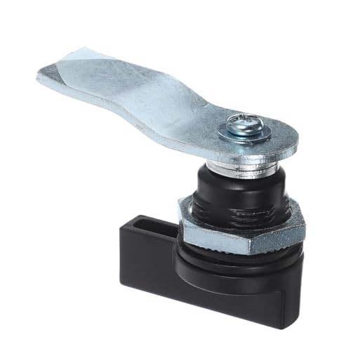 QUMIIRITY Robustes Cam Schloss mit Ergonomischem Schwarzem Griff Manuelles Drehverschluss system für Verteilerschränke Industrie Wohnungsanwendungen Zuverlässiger Schutz für Schranktüren von QUMIIRITY