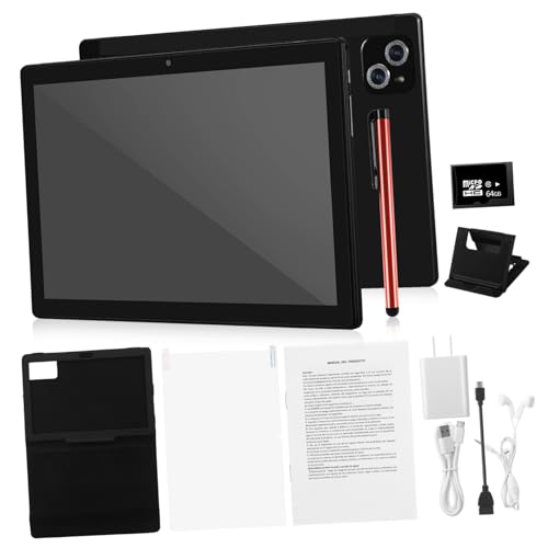 QUMIIRITY STK Tablet-Set Tablette tragbarer Monitor Laptop-Bildschirm-Extender Laptop Bildschirm Tablet Holder Tablet Halterung Headphone -Tablet 10,1-Tablet Lithium Batterie Black von QUMIIRITY