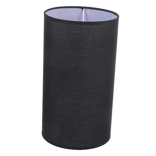 QUMIIRITY Stoff Lampenschirm für Tisch und Stehlampe Abnehmbarer Lampenschirm Hochwertigem Textil für Wohnräume Schlafzimmer und Geeignet Schwarz von QUMIIRITY