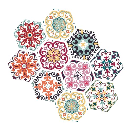 QUMIIRITY Wasserdichter Selbstklebender PVC Fliesenaufkleber Rutschfest Hexagon Bodenbelag für Küche Bad Wohnzimmer Farbiger Mosaikfliesen Sticker ohne Kleber Einfache Montage QUMIIRITY Wasserdichter Selbstklebender PVC Fliesenaufkleber Rutschfest Hexagon Bodenbelag für Küche Bad Wohnzimmer Farbiger Mosaikfliesen Sticker ohne Kleber Einfache Montage von QUMIIRITY