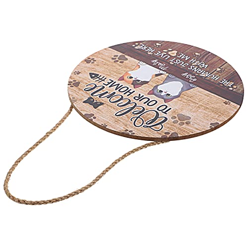 QUMIIRITY Willkommensschild Aus Holz Türschild Hängend Dekoration Für Haustür Passend Für Cafés Und Restaurants Einweihungsgeschenk Und Geburtstagsgeschenk Geeignet Für Rustikalen Und Landha von QUMIIRITY