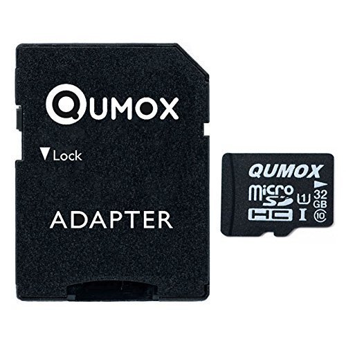 QUMOX 32GB MICRO SD MEMORY CARD CLASS 10 UHS-I 32 GB SPEICHERKARTE HighSpeed Write Speed 15MB/S read speed upto 70MB/S von QUMOX