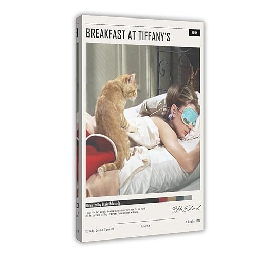 QUNAN Filmposter Frühstück bei Tiffany's Leinwand-Posterrahmen: 30 x 45 cm QUNAN Filmposter Frühstück bei Tiffany's Leinwand-Posterrahmen: 30 x 45 cm von QUNAN