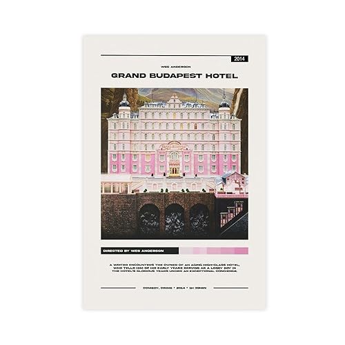 QUNAN Filmposter Grand Budapest Hotel Leinwand Poster ungerahmt: 30 x 45 cm QUNAN Filmposter Grand Budapest Hotel Leinwand Poster ungerahmt: 30 x 45 cm von QUNAN