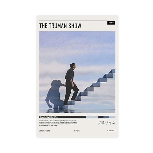 QUNAN Filmposter The Truman Show, Leinwandposter, ungerahmt: 30 x 45 cm QUNAN Filmposter The Truman Show, Leinwandposter, ungerahmt: 30 x 45 cm von QUNAN