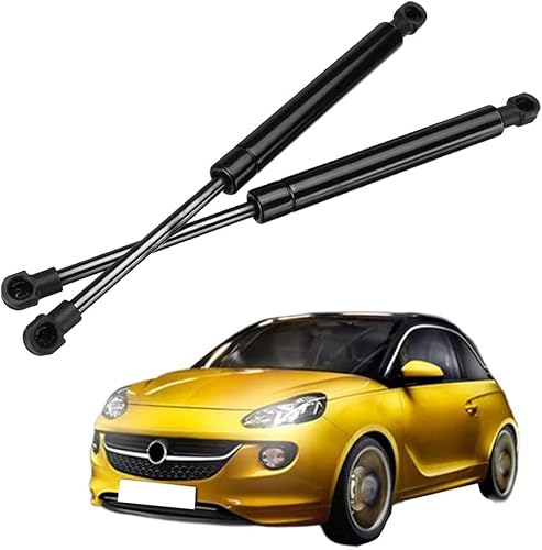 QUNINE 2 X Auto Gasfeder Dämpfer Heckklappe für Opel Adam Hatchback (M13) 2012 2013 2014 2015 2016 2017 2018 2019, Stoßdämpfung Arbeitsersparnis TeleskopschutzStoßdämpfer Heckklappendämpfer Zubehör von QUNINE