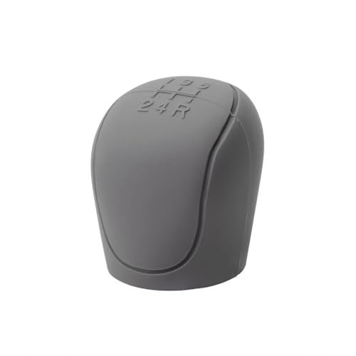QUNINE Silikon Schaltknauf Abdeckung für Smart Fortwo 450 451 453 / Forfour 453 454, Anti-Rutsch Silikon Auto Schaltknauf Abdeckung Auto Innenausstattung Zubehör,2 Grey von QUNINE