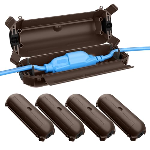 QUOBAS 5 Stück Sicherheitsabdeckung für den Außenbereich mit wasserdichter Dichtung, wasserdichte Verbindungsbox für den Außenbereich, zum Schutz von Außensteckdosen, Steckern, Steckdosen und QUOBAS 5 Stück Sicherheitsabdeckung für den Außenbereich mit wasserdichter Dichtung, wasserdichte Verbindungsbox für den Außenbereich, zum Schutz von Außensteckdosen, Steckern, Steckdosen und von QUOBAS