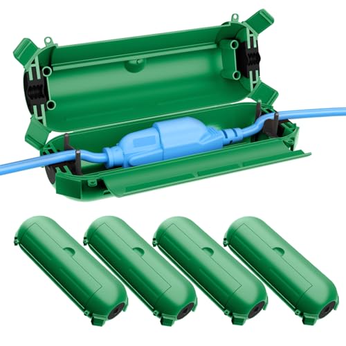 QUOBAS 5 Stück Sicherheitsabdeckung für den Außenbereich mit wasserdichter Dichtung, wasserdichte Verbindungsbox für den Außenbereich, zum Schutz von Außensteckdosen, Steckern, Steckdosen und QUOBAS 5 Stück Sicherheitsabdeckung für den Außenbereich mit wasserdichter Dichtung, wasserdichte Verbindungsbox für den Außenbereich, zum Schutz von Außensteckdosen, Steckern, Steckdosen und von QUOBAS