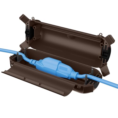 QUOBAS Outdoor Verlängerungskabelabdeckung, wetterfeste elektrische Anschlussbox mit abschließbaren Riegeln und Befestigungslöchern für Außensteckdosen, Stecker, Steckdosen, Urlaubsbeleuchtung und QUOBAS Outdoor Verlängerungskabelabdeckung, wetterfeste elektrische Anschlussbox mit abschließbaren Riegeln und Befestigungslöchern für Außensteckdosen, Stecker, Steckdosen, Urlaubsbeleuchtung und von QUOBAS