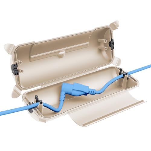 QUOBAS Wasserdichte Elektrobox für den Außenbereich, strapazierfähig, wetterfest, Verlängerungskabelabdeckung, große Größe, versiegelter Schutz für Elektrowerkzeuge, Stecker, Steckdosen QUOBAS Wasserdichte Elektrobox für den Außenbereich, strapazierfähig, wetterfest, Verlängerungskabelabdeckung, große Größe, versiegelter Schutz für Elektrowerkzeuge, Stecker, Steckdosen von QUOBAS