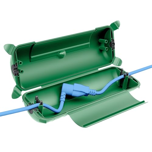 QUOBAS Wasserdichte Elektrobox für den Außenbereich, strapazierfähig, wetterfest, Verlängerungskabelabdeckung, große Größe, versiegelter Schutz für Elektrowerkzeuge, Stecker, Steckdosen QUOBAS Wasserdichte Elektrobox für den Außenbereich, strapazierfähig, wetterfest, Verlängerungskabelabdeckung, große Größe, versiegelter Schutz für Elektrowerkzeuge, Stecker, Steckdosen von QUOBAS