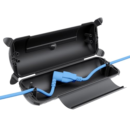 QUOBAS Wasserdichte Elektrobox für den Außenbereich, strapazierfähig, wetterfest, Verlängerungskabelabdeckung, große Größe, versiegelter Schutz für Elektrowerkzeuge, Stecker, Steckdosen QUOBAS Wasserdichte Elektrobox für den Außenbereich, strapazierfähig, wetterfest, Verlängerungskabelabdeckung, große Größe, versiegelter Schutz für Elektrowerkzeuge, Stecker, Steckdosen von QUOBAS