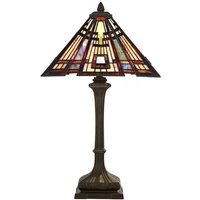 Neuwertig] Quoizel Tischlampe Classic Craftsman Im Tiffany Design Leselampe Lampe Leuchte B-Ware von QUOIZEL