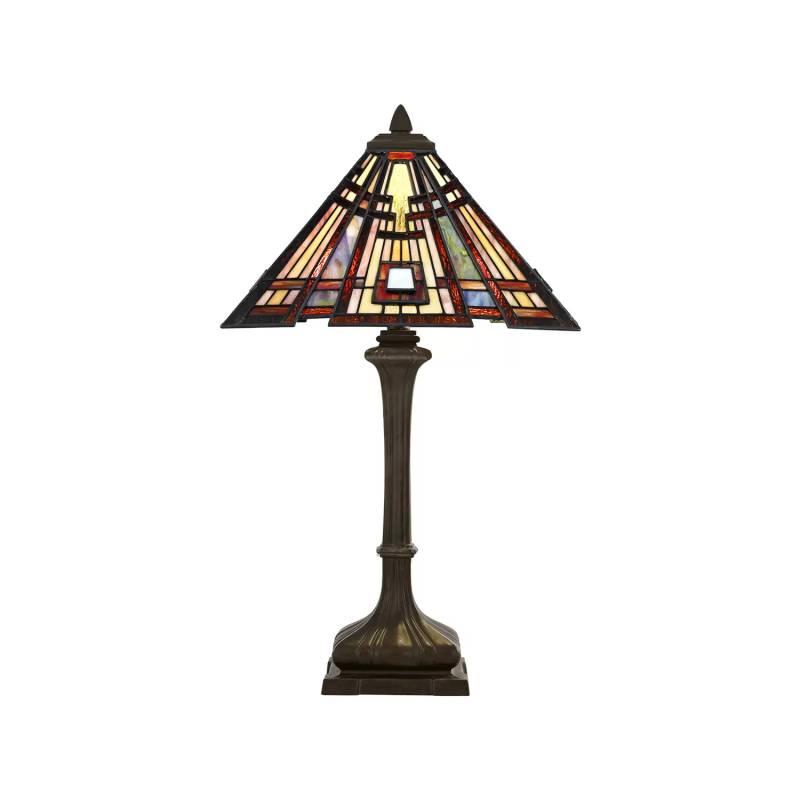 Quoizel Tischlampe Classic Craftsman Im Tiffany Design Leselampe Lampe Leuchte B-Ware von QUOIZEL