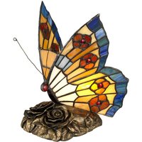 Qz-obutterfly-tl Tischleuchte Tiffany Animal Lamps 1xG9 H:23 L:18 B:14,5 3000K im Tiffany-Stil - Quoizel von QUOIZEL