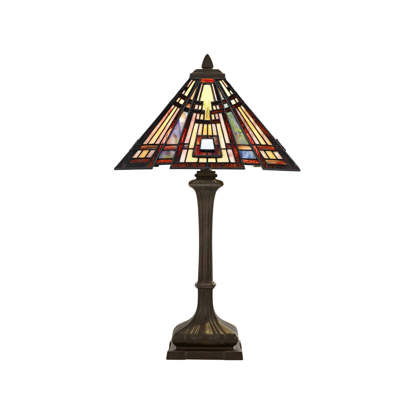 Tischlampe Classic Craftsman im Tiffany-Design von QUOIZEL