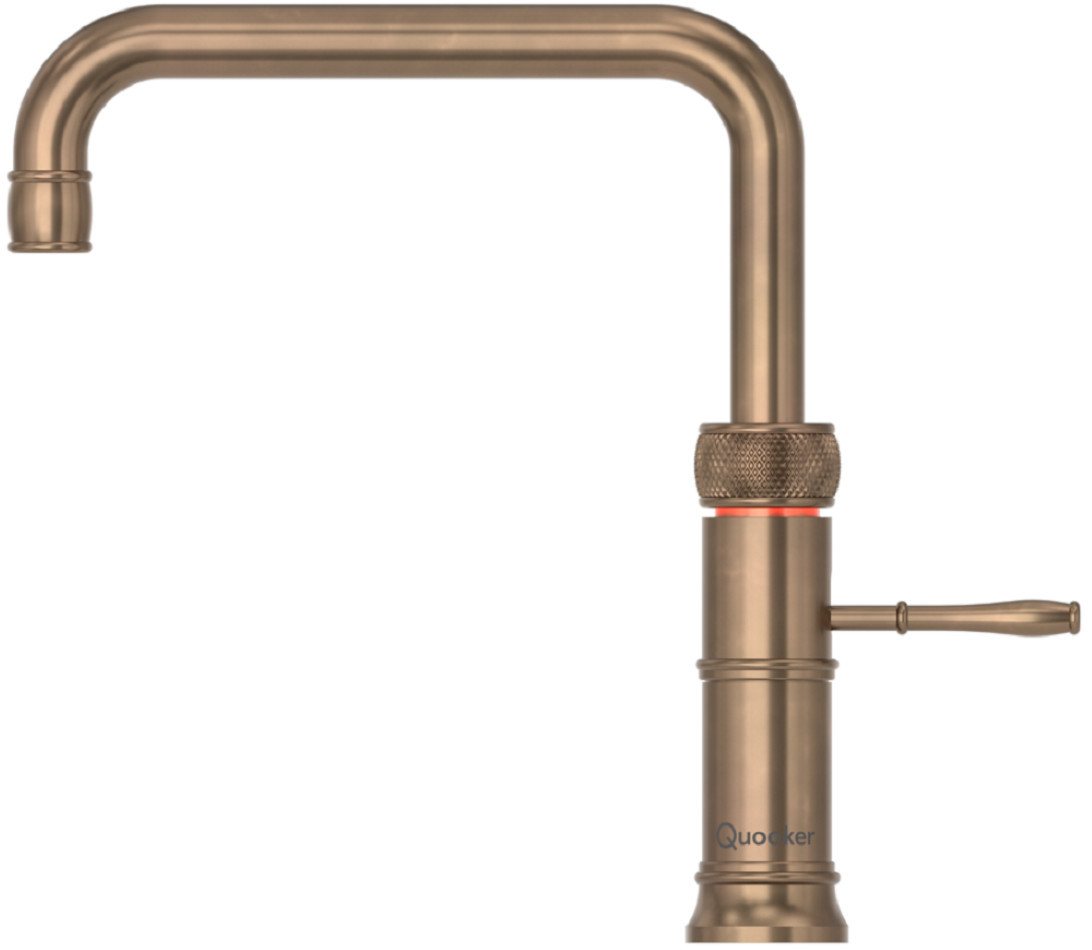 QUOOKER Küchenarmatur Classic Fusion Square mit COMBI Messing Patina CFNSPTB COMBI *inkl. 7 JAHRE GARANTIE* von QUOOKER