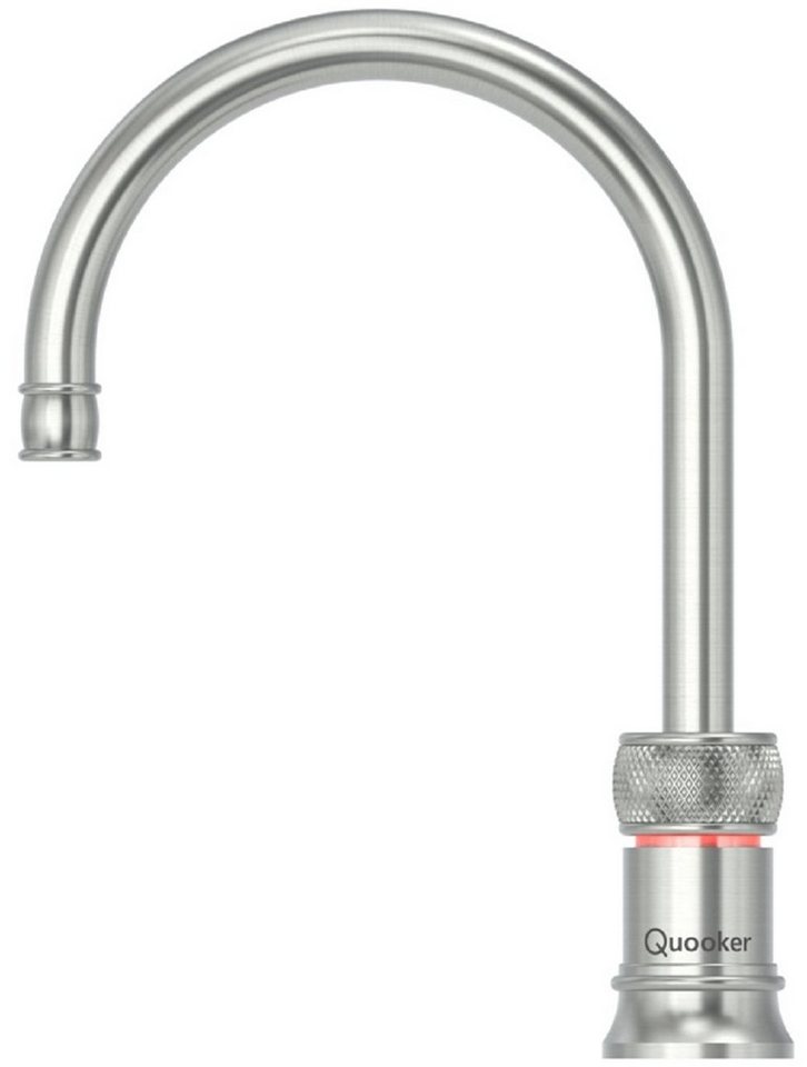 QUOOKER Küchenarmatur Classic Nordic Round single tap mit COMBI+ Reservoir Voll-Edelstahl *inkl. 7 JAHRE GARANTIE* von QUOOKER