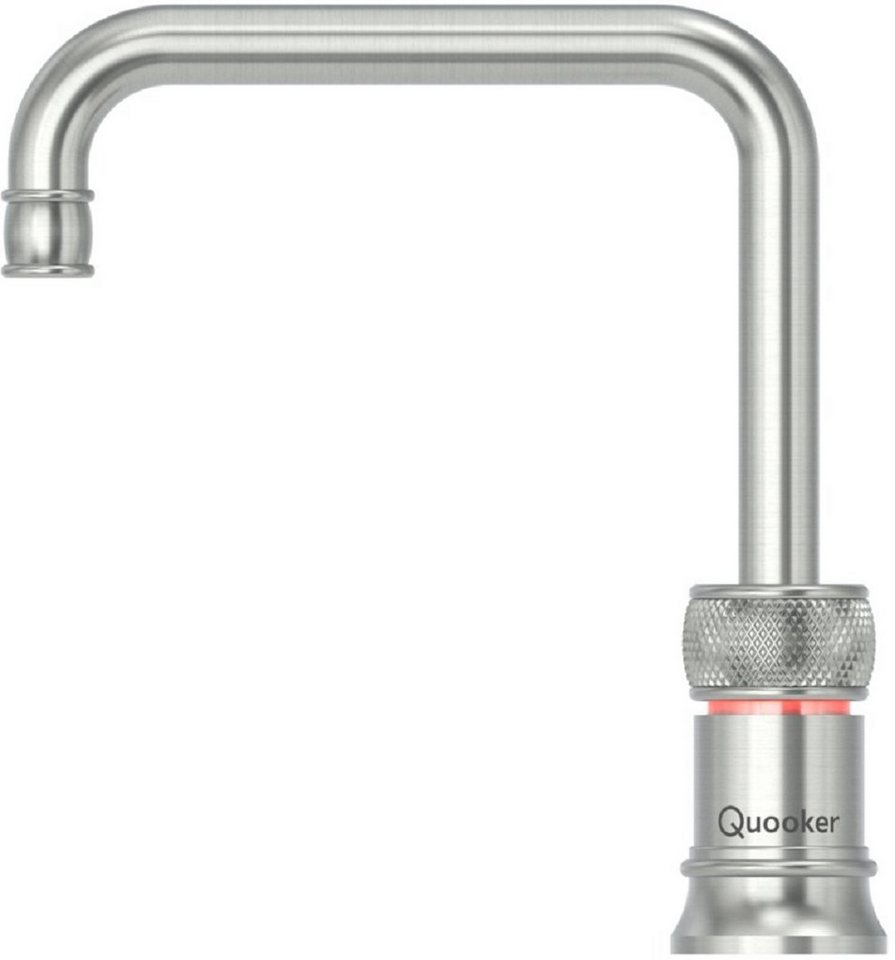 QUOOKER Küchenarmatur Classic Nordic Square single tap mit PRO3 Reservoir Voll-Edelstahl *inkl. 7 JAHRE GARANTIE* von QUOOKER