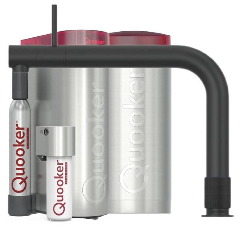 QUOOKER Küchenarmatur Front Set mit COMBI+ Reservoir & CUBE schwarz FTBLK COMBI+ CUBE2 *inkl. 7 JAHRE GARANTIE* von QUOOKER