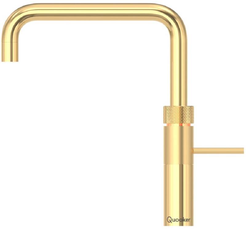 QUOOKER Küchenarmatur Fusion Square mit COMBI+ Reservoir, CUBE Gold FNSGLD COMBI+ CUBE *inkl. 7 JAHRE GARANTIE* von QUOOKER