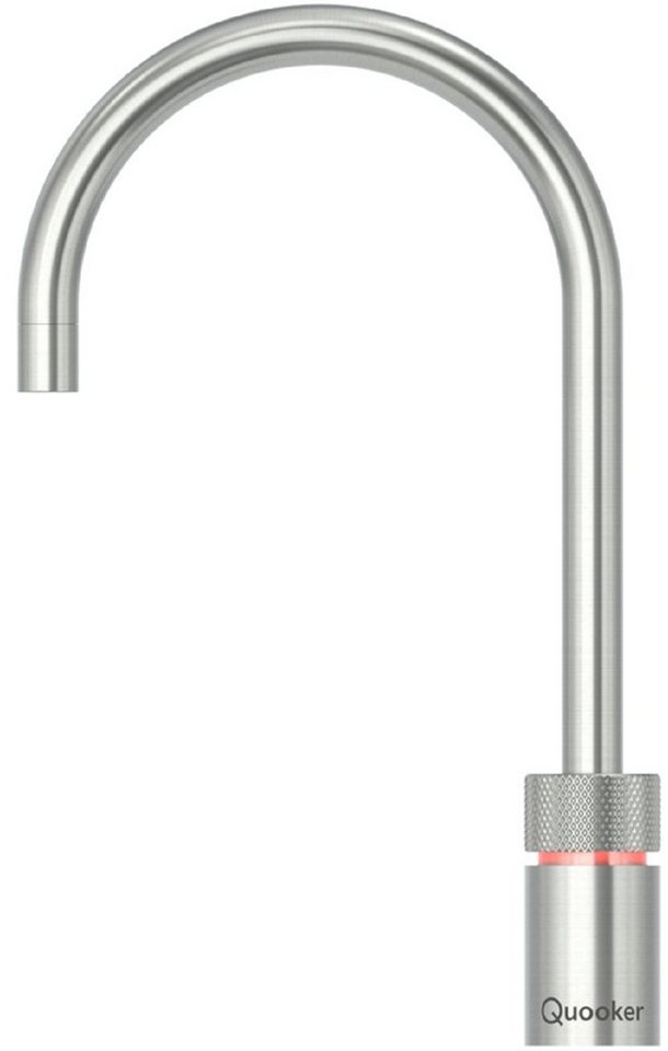 QUOOKER Küchenarmatur Nordic Round single tap PRO3 CUBE Voll-Edelstahl NSRSST PRO3 CUBE *inkl. 7 JAHRE GARANTIE* von QUOOKER