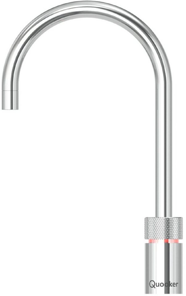 QUOOKER Küchenarmatur Nordic Round single tap mit COMBI CUBE verchromt NSRCHR COMBI CUBE *inkl. 7 JAHRE GARANTIE* von QUOOKER