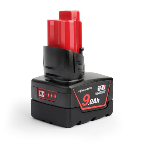 QUPERR 12 V 9,0 Ah Akku, kompatibel mit Milwaukee M12 XC Akku-Werkzeugen M12FCOT-0 M12JS-0 C12MT-0 C12RT-0 C12HZ-0 M12SL-0 M12TLED-0 C12PN-0 M12CD-202C M12SI-0 M12bsd-0 QUPERR 12 V 9,0 Ah Akku, kompatibel mit Milwaukee M12 XC Akku-Werkzeugen M12FCOT-0 M12JS-0 C12MT-0 C12RT-0 C12HZ-0 M12SL-0 M12TLED-0 C12PN-0 M12CD-202C M12SI-0 M12bsd-0 von QUPERR