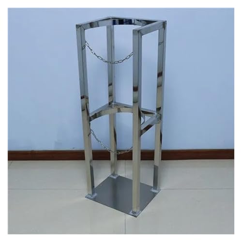 40 60 100 cm hohes Gasflaschen-Organizer-Regal mit Schutzkette, Lagerregal für Gasflaschen aus Edelstahl 304, Gasflaschenhalter für Fabrik/Labor, Einlass 7,1 Z,Inlet 7.1 in-9.8 x 11.8 x 23.6 in von QUSYZD