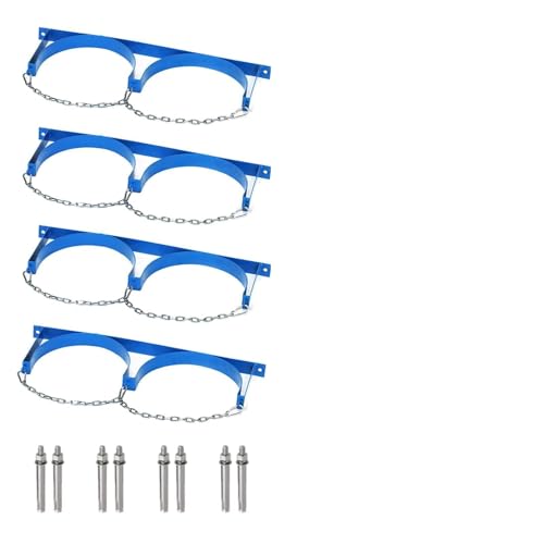QUSYZD 4 Stück Blaue Sauerstoffflaschenhalterung, Wandhalterung für Gasflaschen mit 1/2/3 Flaschenkapazität, Stahlflaschenhalterung mit Schrauben, 4er-Packung, 2 Flas,4 Pack-2 Bottle Length 25 3/5in QUSYZD 4 Stück Blaue Sauerstoffflaschenhalterung, Wandhalterung für Gasflaschen mit 1/2/3 Flaschenkapazität, Stahlflaschenhalterung mit Schrauben, 4er-Packung, 2 Flas,4 Pack-2 Bottle Length 25 3/5in von QUSYZD