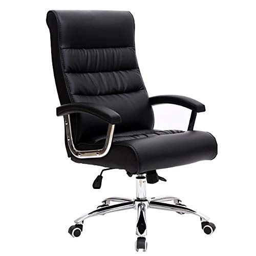 QUSYZD Armchair Executive Recline PU-Computerstuhl Ergonomisches Design Segmentierte Rückenlehne Schreibtischstuhl Gepolsterte Armlehnen und Neigefunktion Tragkraft 150kg, QUSYZD Armchair Executive Recline PU-Computerstuhl Ergonomisches Design Segmentierte Rückenlehne Schreibtischstuhl Gepolsterte Armlehnen und Neigefunktion Tragkraft 150kg, von QUSYZD
