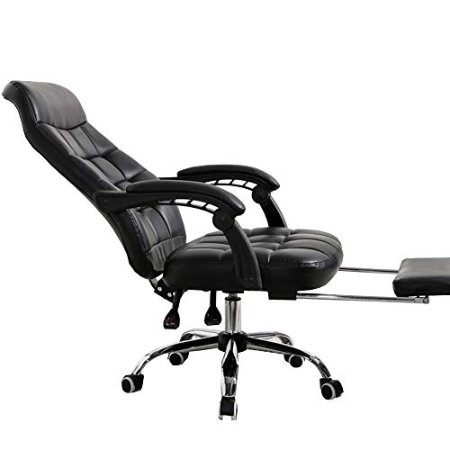 QUSYZD Armlehnstuhl Bürostuhl Chefsessel Drehstuhl Computertisch Racing Chair mit hoher Rückenlehne Große Sitzfläche und Kippfunktion PU-Lederpolsterung Schreibtischstuhl mit verlängerter Be, QUSYZD Armlehnstuhl Bürostuhl Chefsessel Drehstuhl Computertisch Racing Chair mit hoher Rückenlehne Große Sitzfläche und Kippfunktion PU-Lederpolsterung Schreibtischstuhl mit verlängerter Be, von QUSYZD