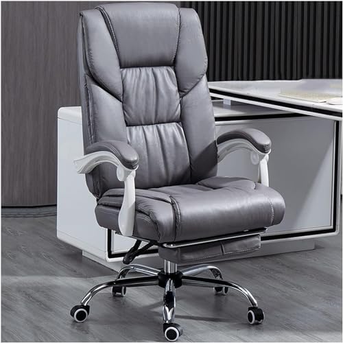 QUSYZD Armlehnstuhl Executive mit Neigefunktion, Ergonomischer Schreibtischstuhl für Zuhause, Drehbarer Computer-Arbeitsstuhl mit Fußstütze und Lordosenstütze,Gray1-One Size,Gray1-One Size QUSYZD Armlehnstuhl Executive mit Neigefunktion, Ergonomischer Schreibtischstuhl für Zuhause, Drehbarer Computer-Arbeitsstuhl mit Fußstütze und Lordosenstütze,Gray1-One Size,Gray1-One Size von QUSYZD