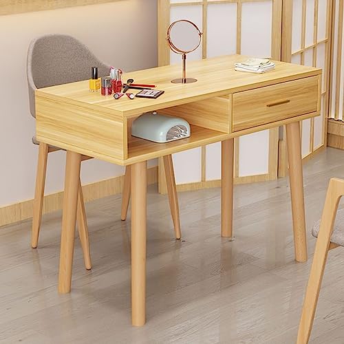 QUSYZD Marmor-Nagelkunsttisch mit Schublade und Beinen aus Massivholz für Nageltechniker. Stilvoller und langlebiger Arbeitsplatz für Maniküre und Pediküre, Stil 2 –,Style 2-100 * 40 * 78cm von QUSYZD