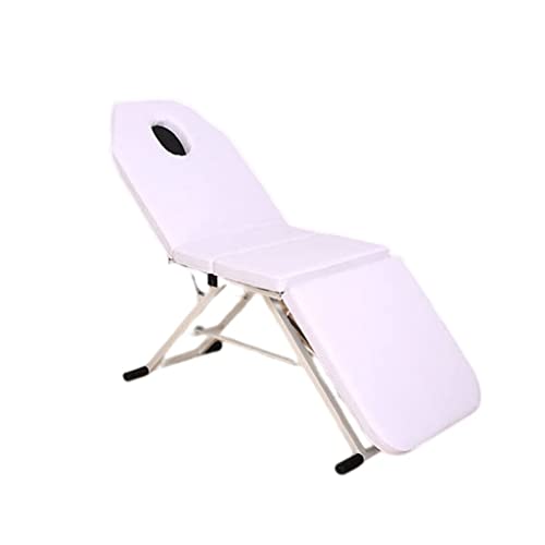 QUSYZD Salonstuhlbett, Klappbarer Massagetisch mit Verstellbarer Rückenlehne im Design mit atembarer Senkbohrung, für Spa-Salonklinik, von QUSYZD