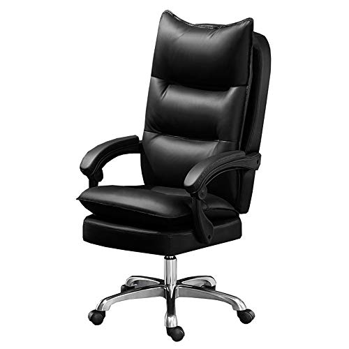 QUSYZD Sessel Chefsessel Drehstuhl Computerstuhl Bürostuhl mit hoher Rückenlehne Doppellagiges Design Latexkissen Bequemer PU-Relaxsessel mit Armlehnen und Rückenlehne Tragkraft 150 kg, von QUSYZD