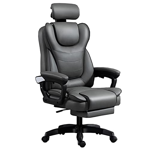QUSYZD Sessel Executive Recline Extra gepolsterter Drehstuhl Ergonomischer Neige-Schreibtischsitz Verstellbare weich gepolsterte Sitzhöhe PU-Leder, QUSYZD Sessel Executive Recline Extra gepolsterter Drehstuhl Ergonomischer Neige-Schreibtischsitz Verstellbare weich gepolsterte Sitzhöhe PU-Leder, von QUSYZD