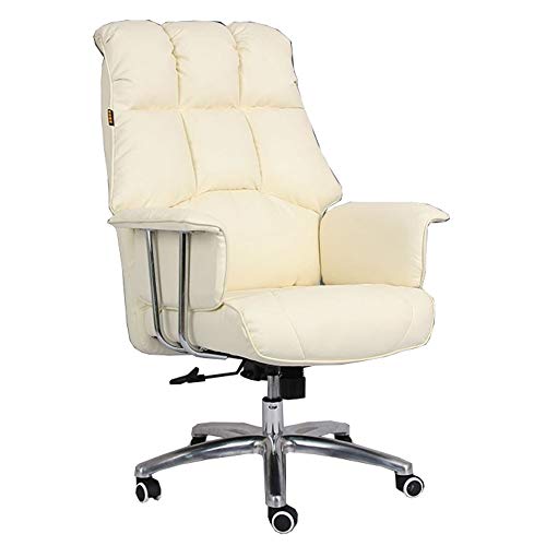 QUSYZD Sessel Executive Recline Sofa Computerstuhl PU-Kissen Feste Armlehne Neigungshöhe 90°-130° Hohe Rückenlehne Rennstuhl Traglast 150kg, von QUSYZD